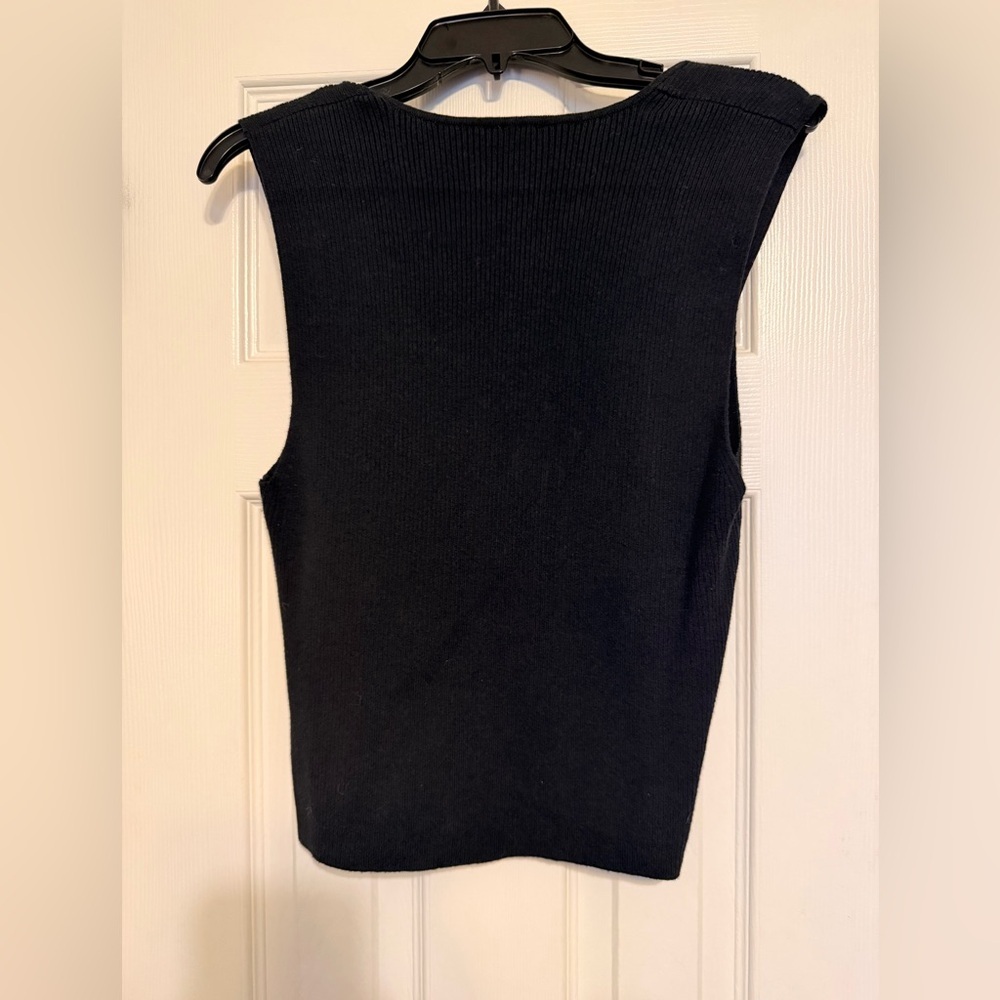 Abercrombie & Fitch Black Knit Tank Top - Picture 2 of 3